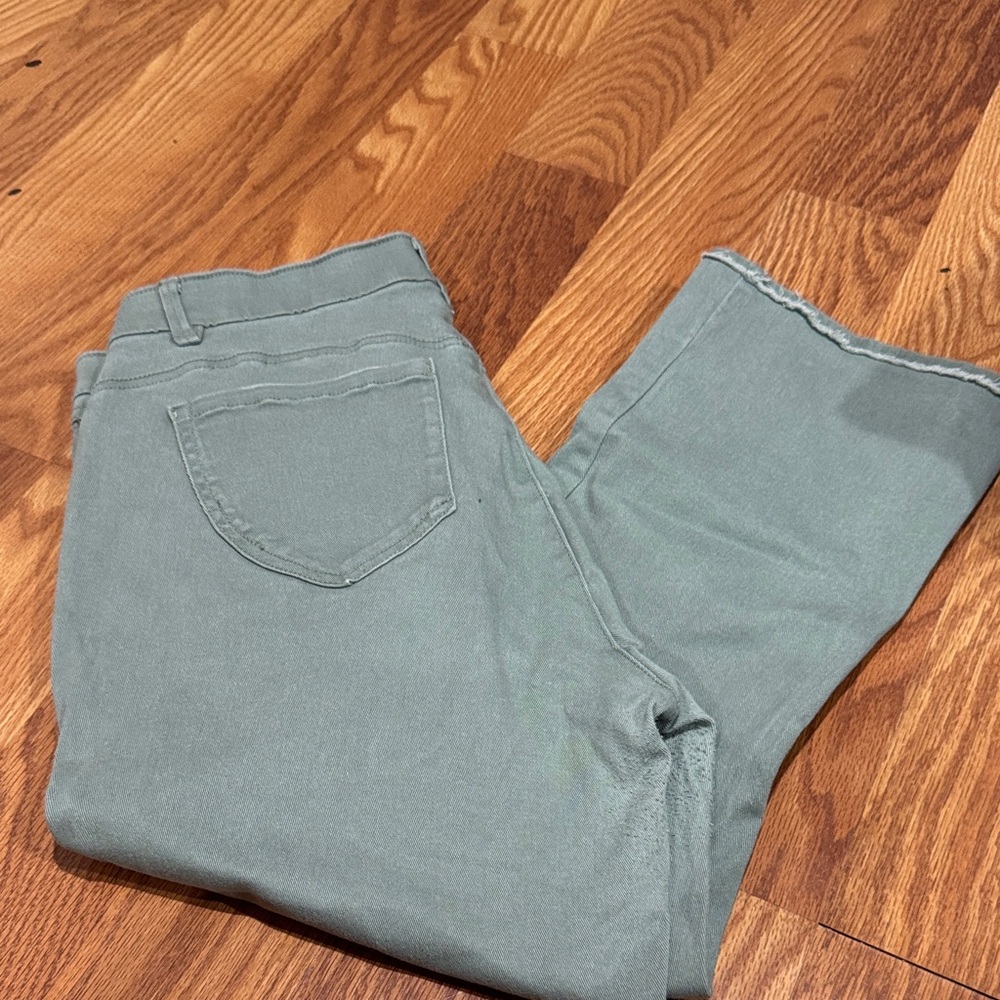 Democracy Olive Ankle Jeans